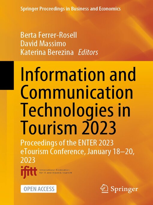 Title details for Information and Communication Technologies in Tourism 2023 by Berta Ferrer-Rosell - Available